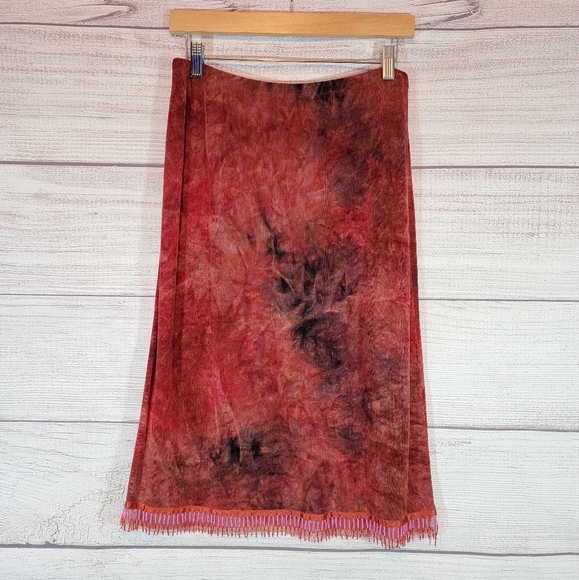 Carole Little Dresses & Skirts - CAROLE Little Vintage Beaded Trim Midi Skirt Multicolored Size Medium